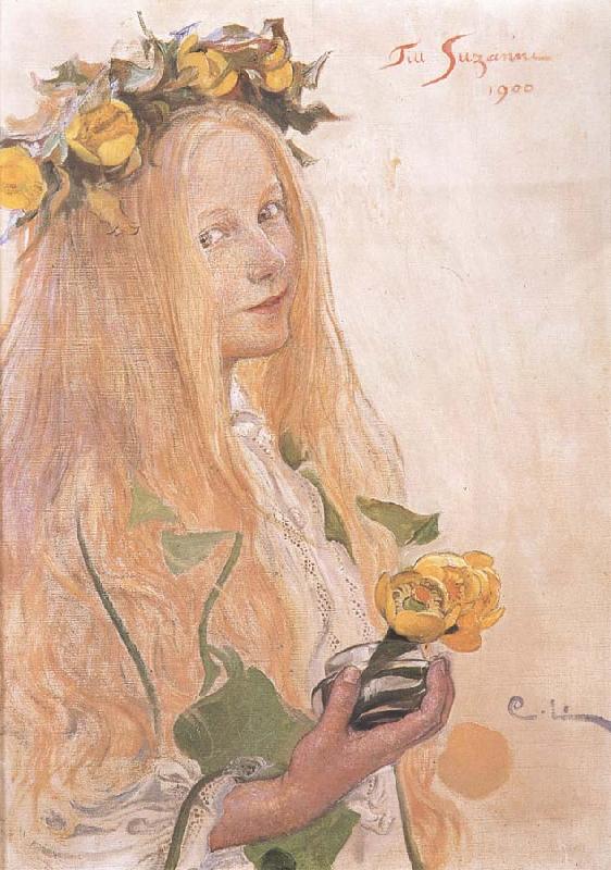 Carl Larsson Suzanne,Study for For Karin-s Name-Day oil painting image